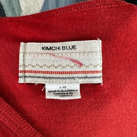 Kimchi Blue Scorpio Red Lettuce Edge Babydoll Tee - Picture 9 of 9